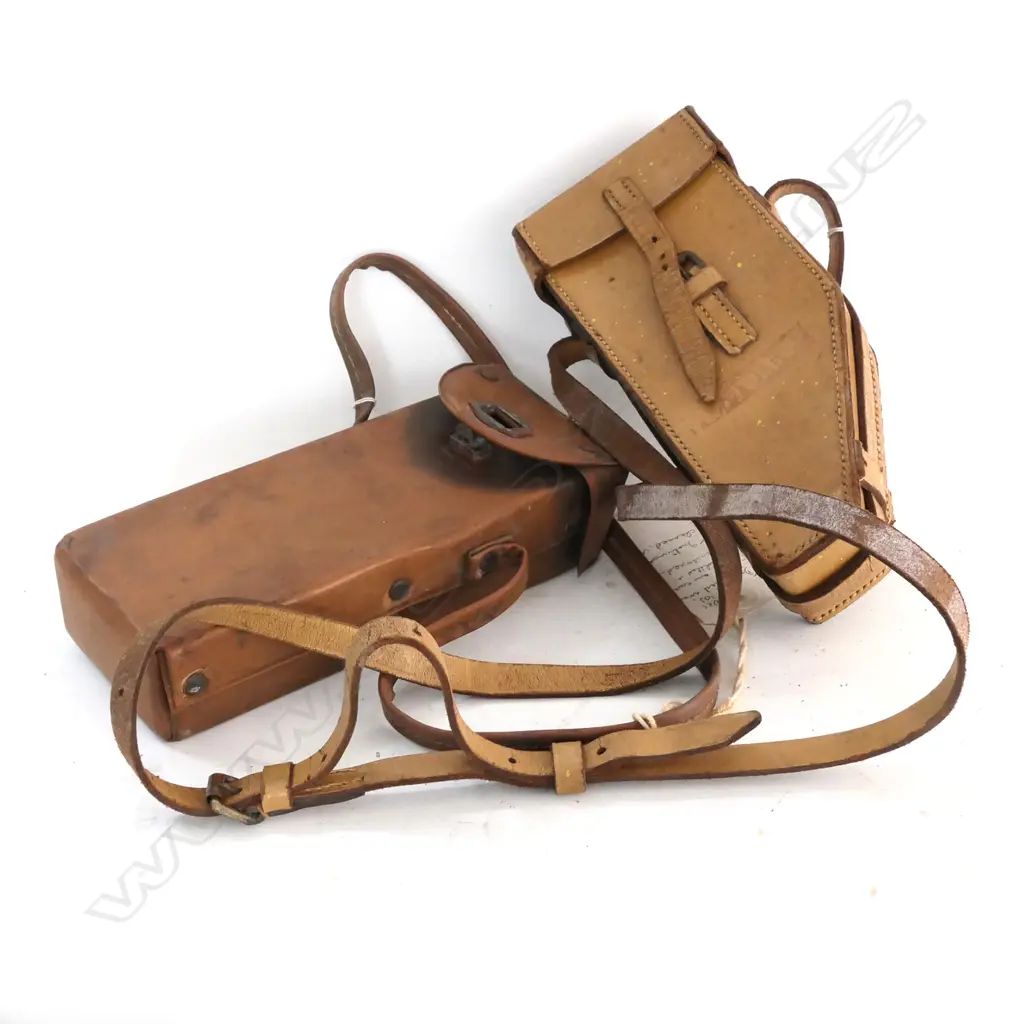 2 ABNEY LEVELS, ONE by F. BARKER & SON IN LEATHER CASE Image 1++